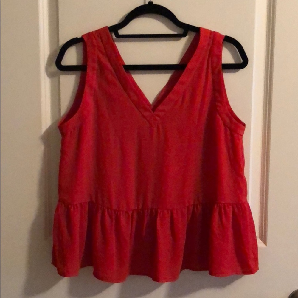Loft peplum tank - size small
